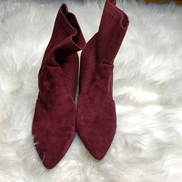Marc Fisher Albinia Sock Boot burgundy - Picture 6 of 13